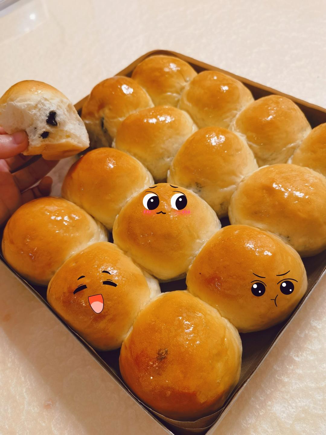 超级柔软拉丝的蜂蜜小餐包