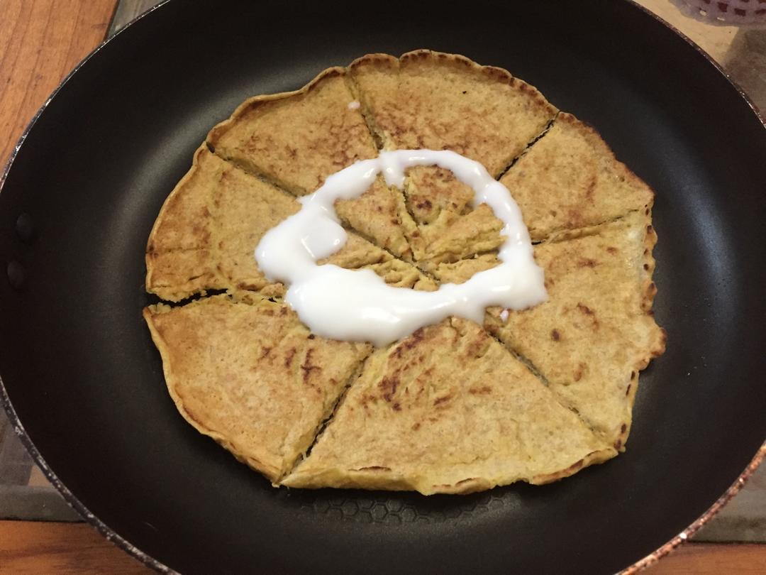 燕麦鸡蛋饼~快手早餐