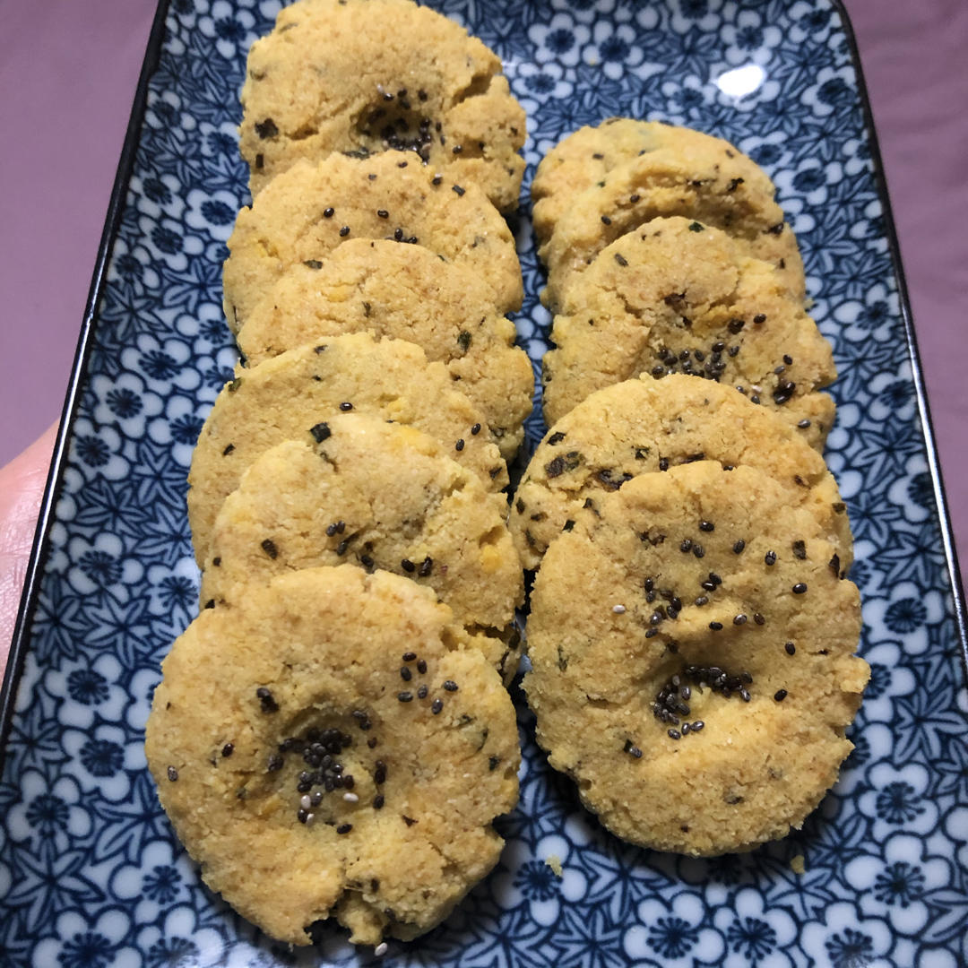 生酮中式点心葱香桃酥