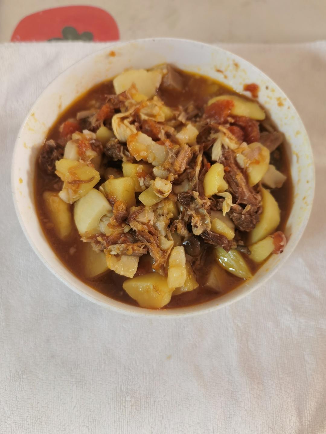 番茄牛肉/里脊腐竹煲