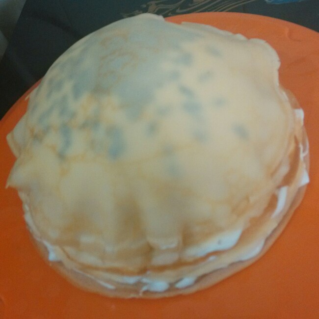椰香蜜红豆千层蛋糕