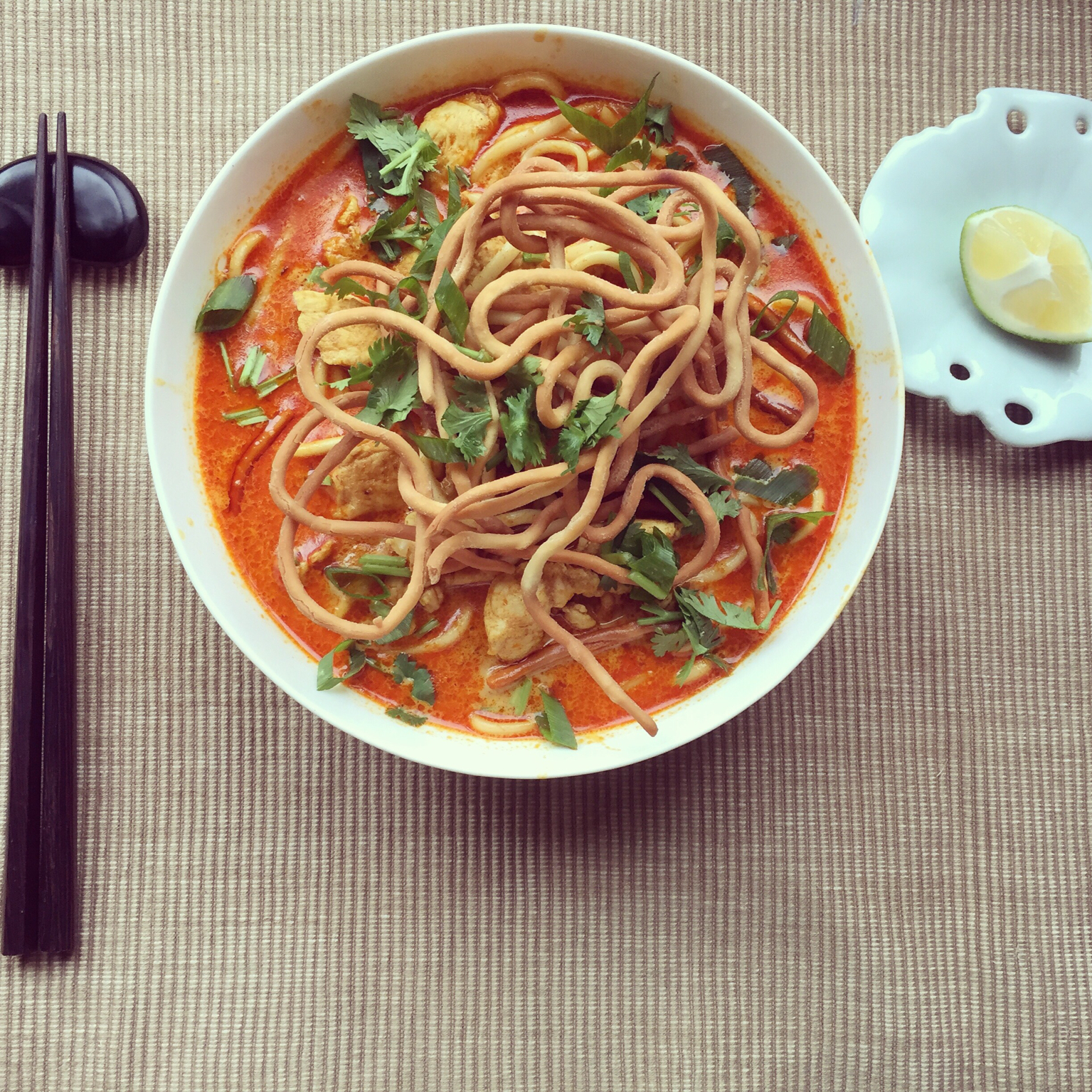 胃的法则做的清迈面 kao soy