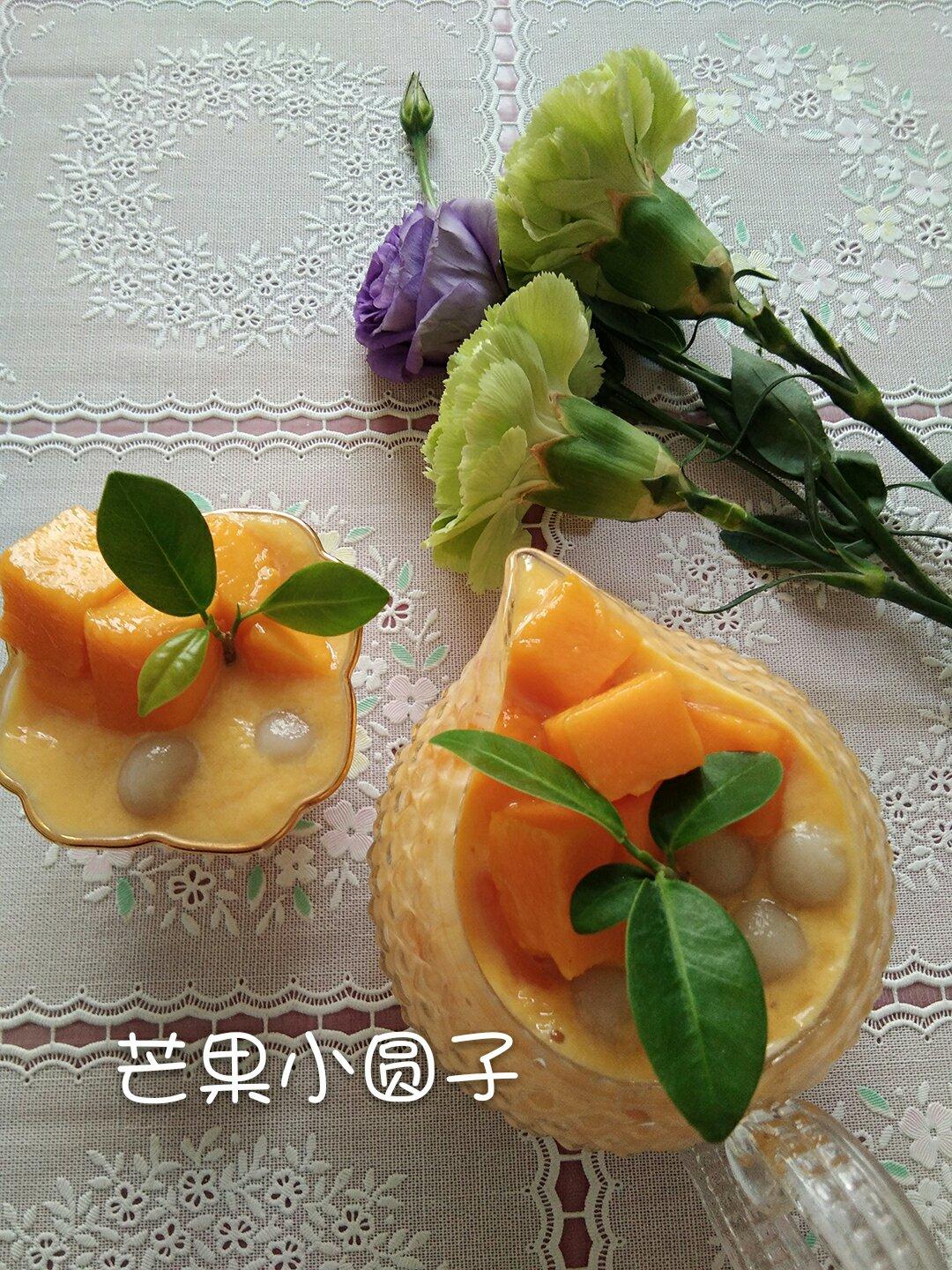 芒果椰浆小圆子