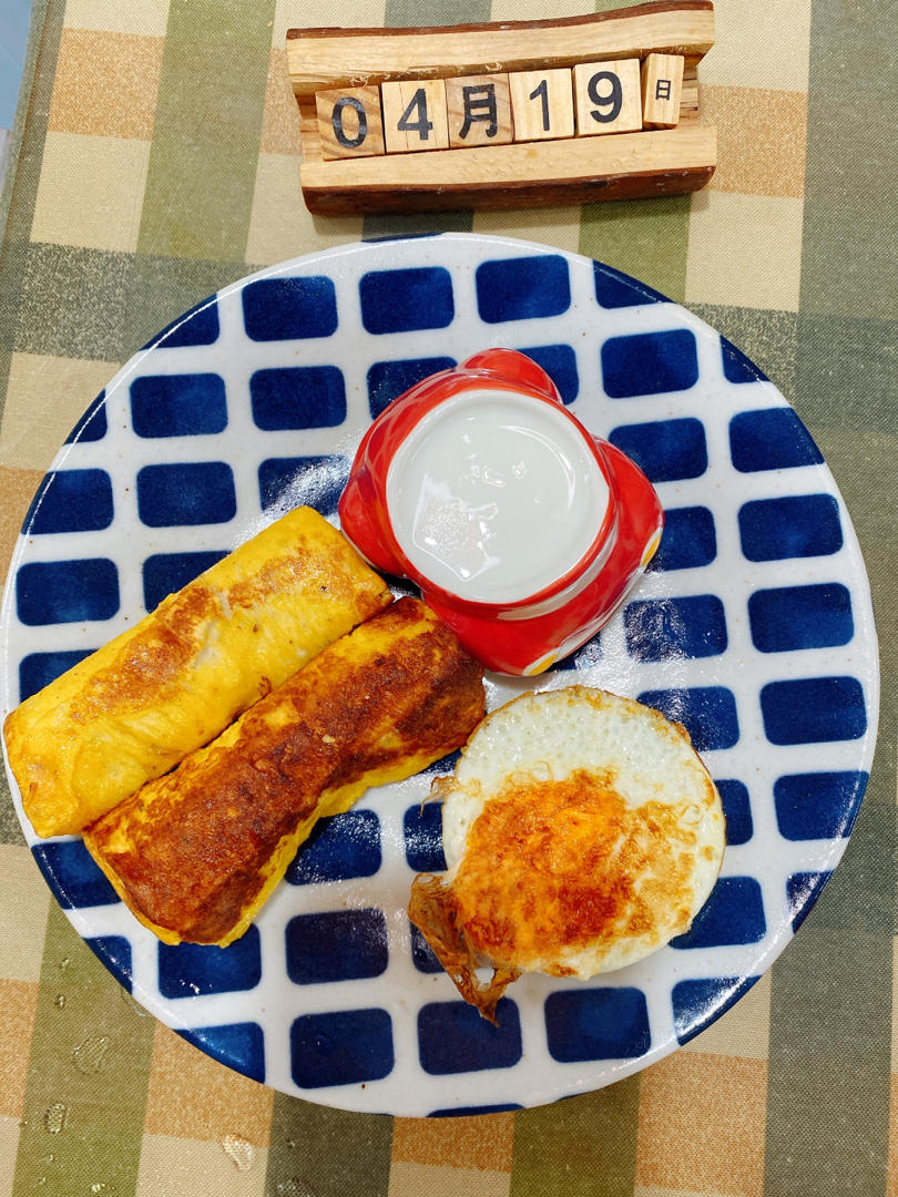 两岁豆子早餐打卡