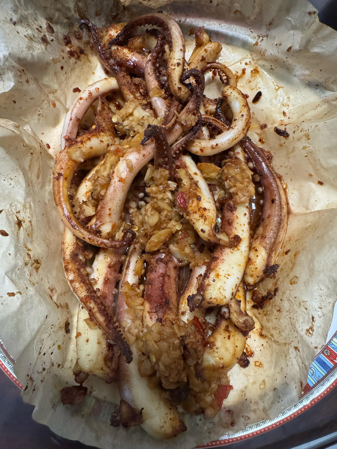 空气炸锅烤鱿鱼