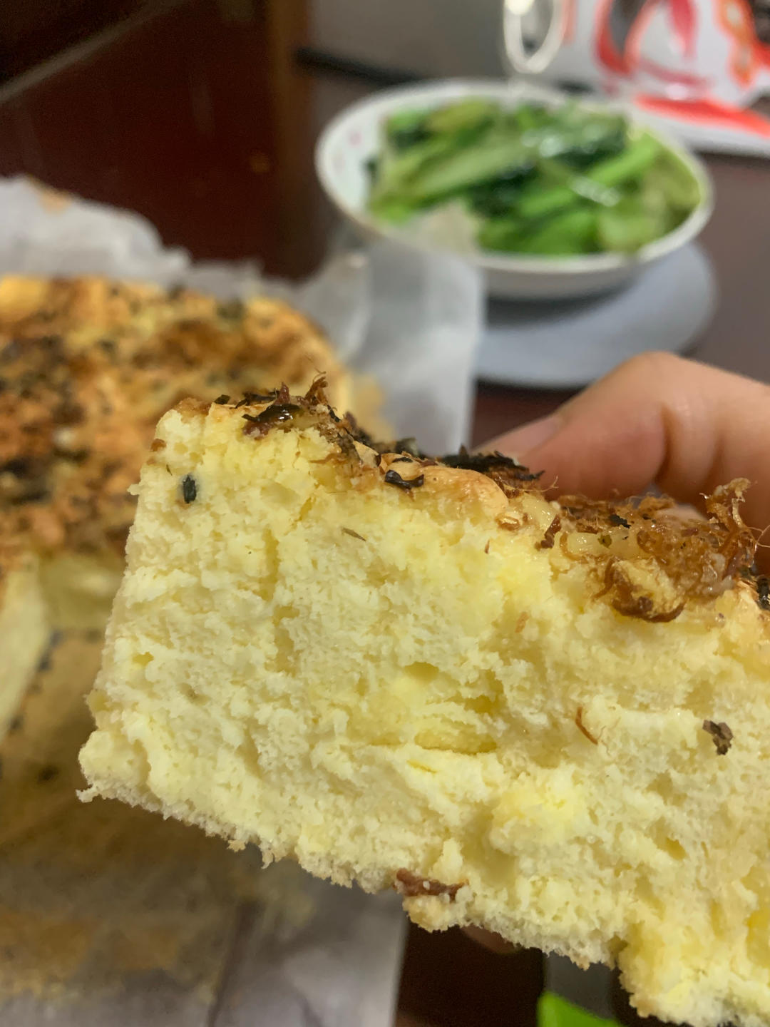 香葱肉松蛋糕
