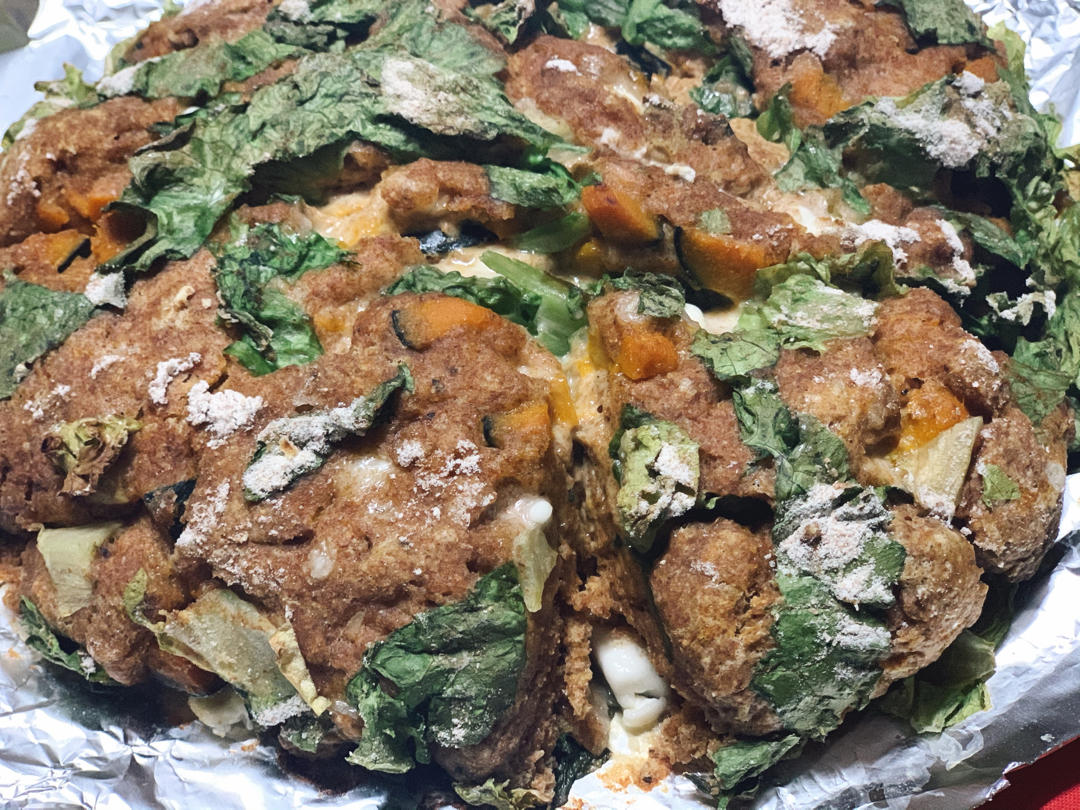 菠菜南瓜奶酪丹波面包丨健康·烘焙