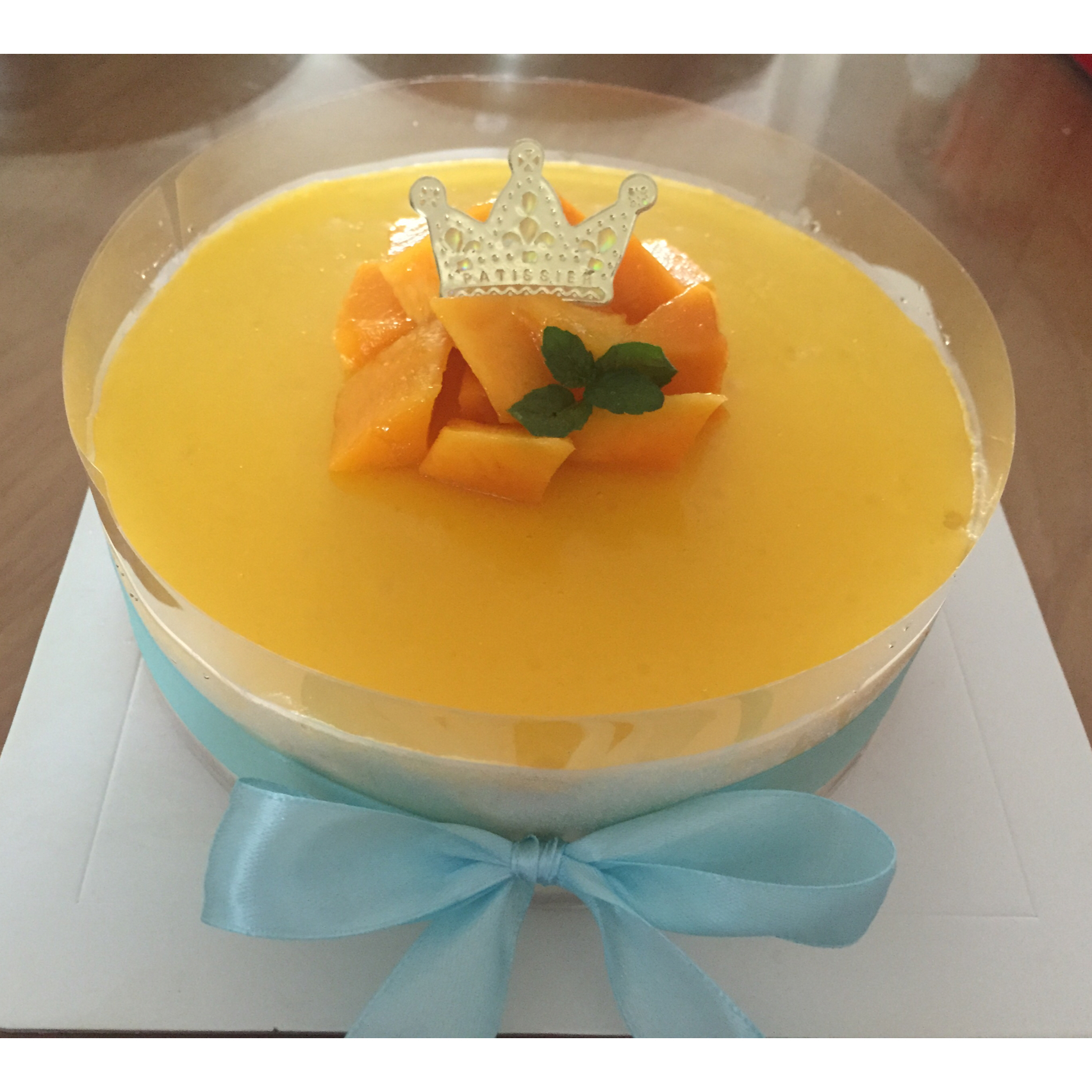 芒果酸奶慕斯加镜面 （8寸）