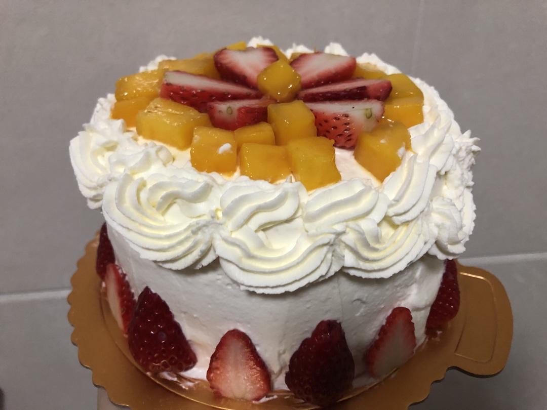 我就十三做的六寸蛋糕