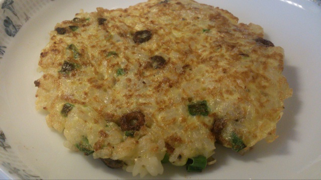 剩饭鸡蛋煎饼