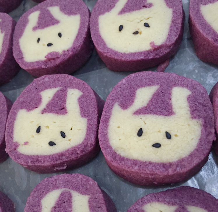 抹茶兔兔曲奇（比熊猫简单！超详细实物图+超良心手绘图）