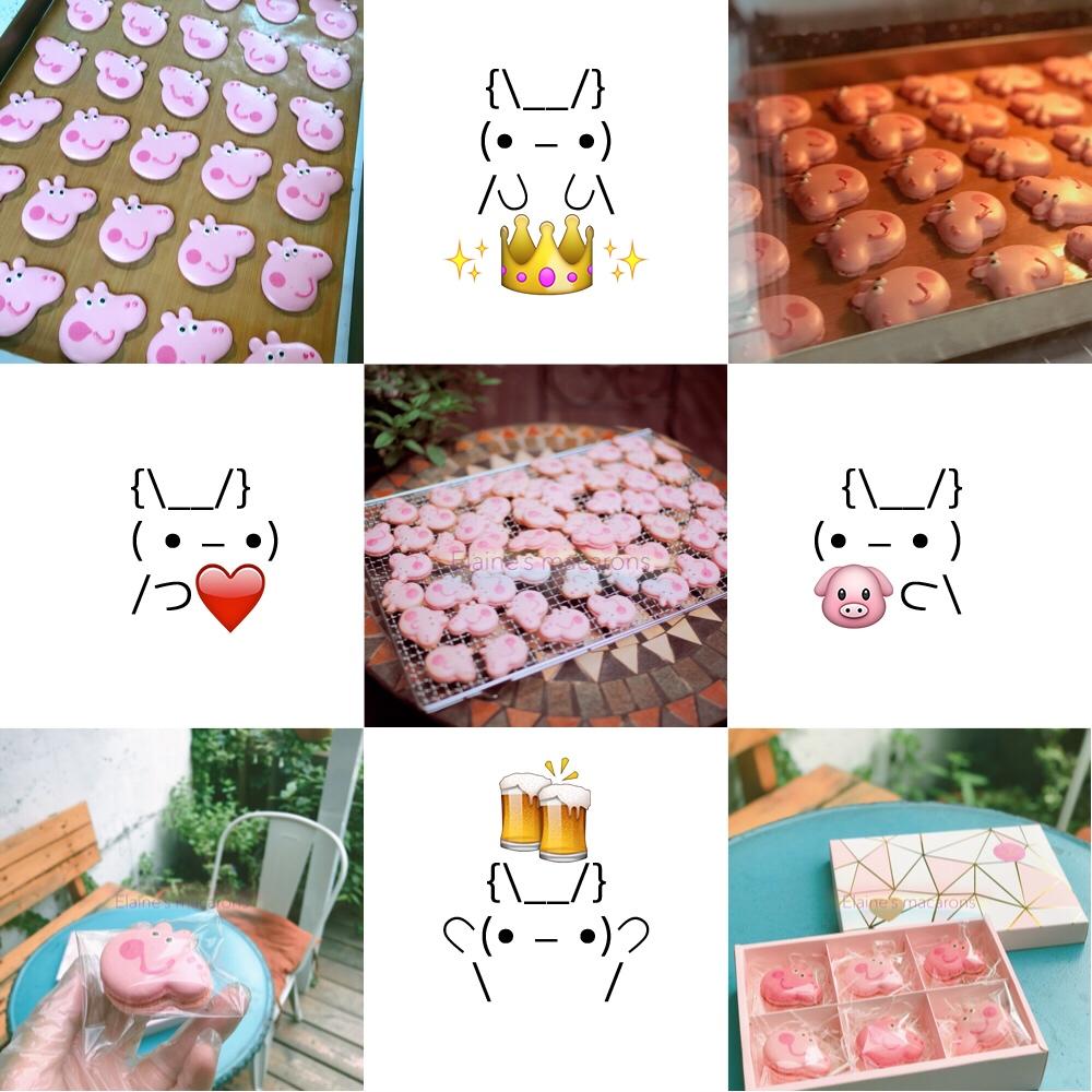 小猪佩奇马卡龙～儿童节礼物