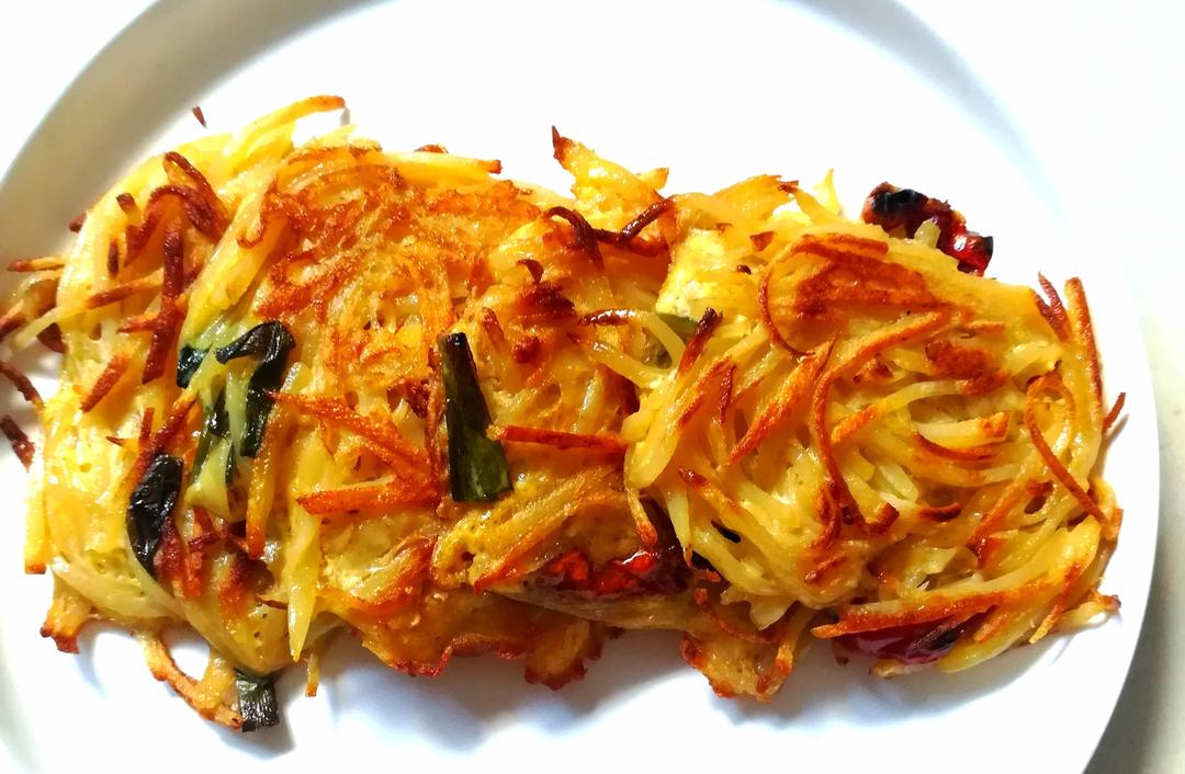 土豆丝的花样吃法(土豆丝鸡蛋饼)的做法