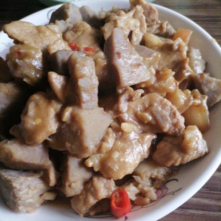 芋头丝炒牛肉