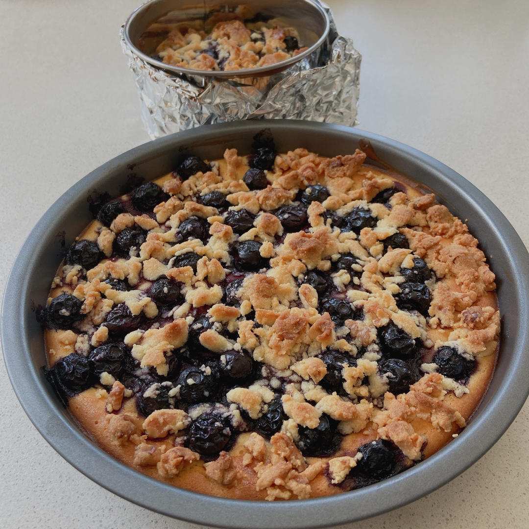 爆浆蓝莓酥粒重乳酪蛋糕