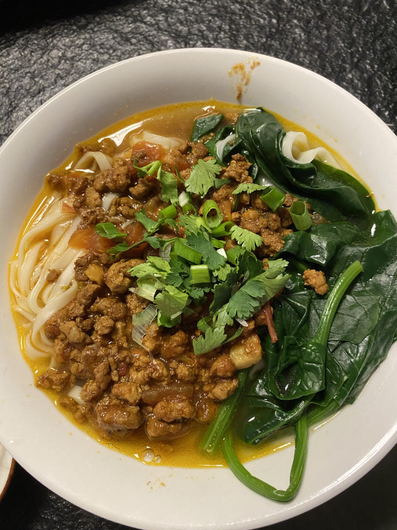 家常肉末面