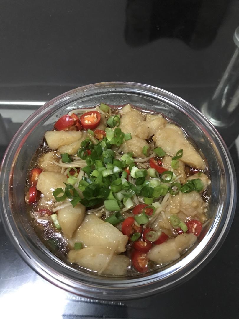 🔥好吃不胖❗️蒜蓉金针菇蒸巴沙鱼❗️