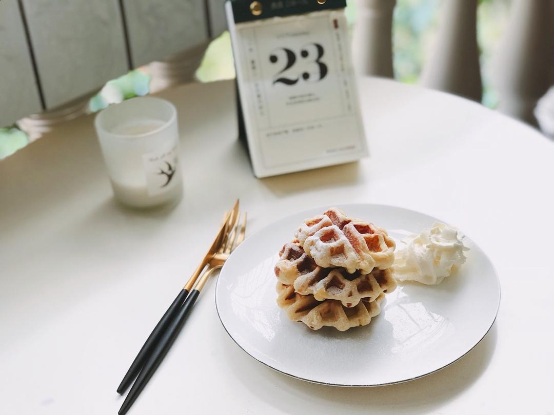 华夫饼 - 外脆内软的比利时华夫 | 田螺快手早餐