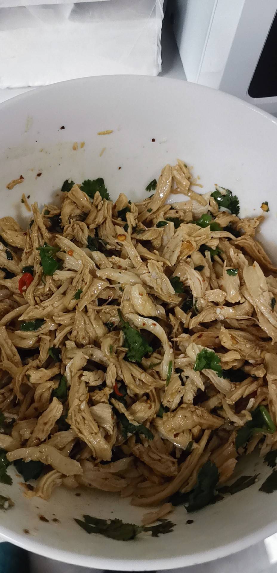 鸡胸肉这样做巨好吃❗️凉拌鸡丝😋低脂高蛋白