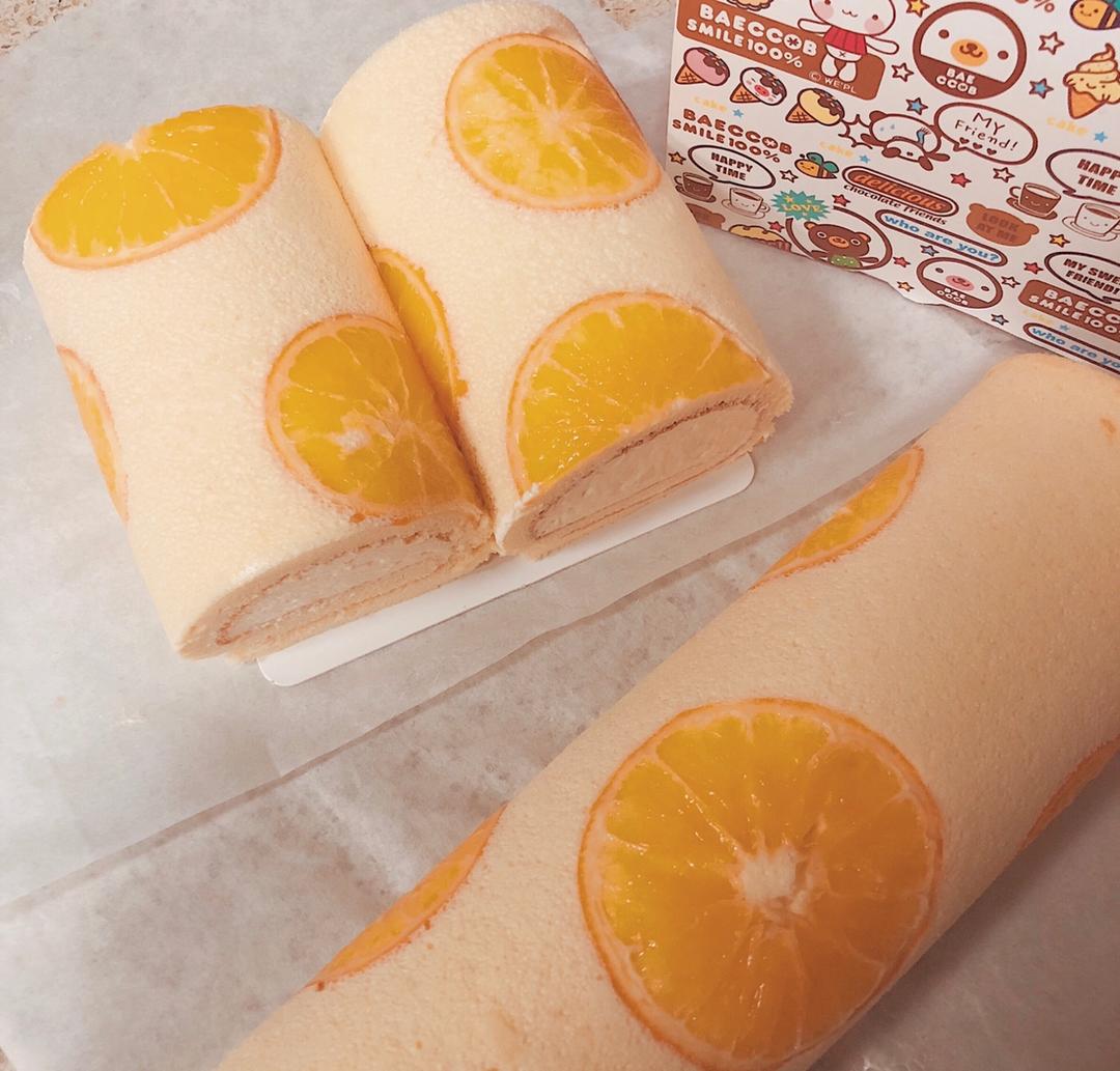 橙香蛋糕卷