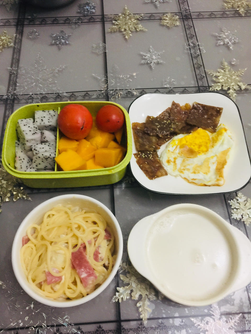 奶油蘑菇培根意大利面