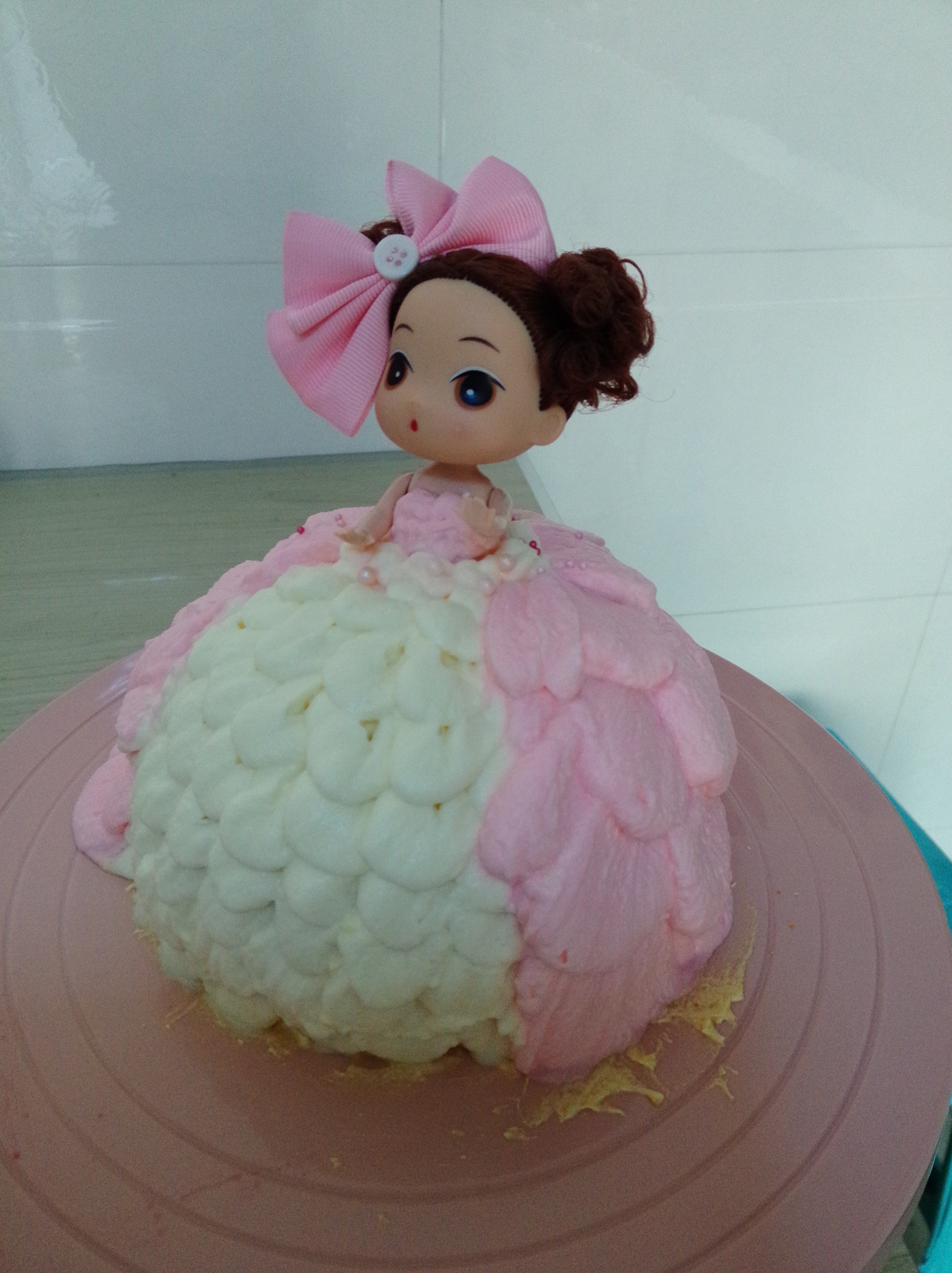 玲珑解语做的迷你版迷糊娃娃蛋糕