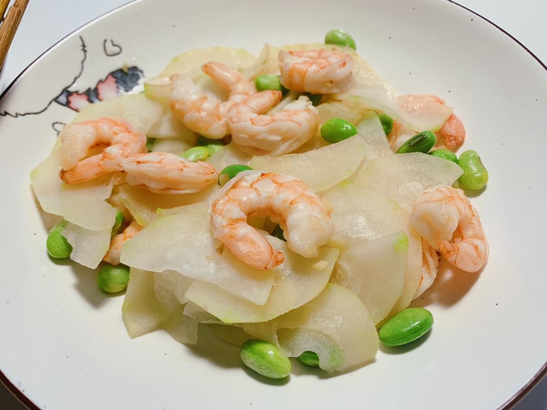【健康三餐】虾仁西葫芦炒豌豆