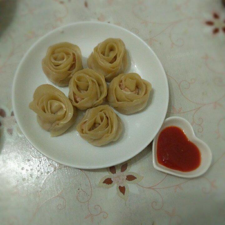 玫瑰花饺子