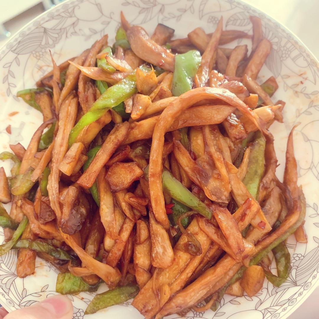 青椒炒杏鲍菇