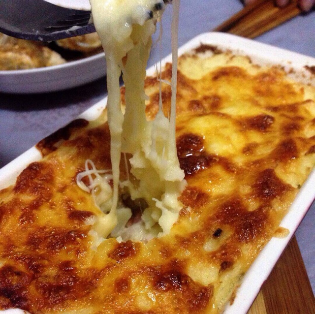 芝士培根焗薯蓉