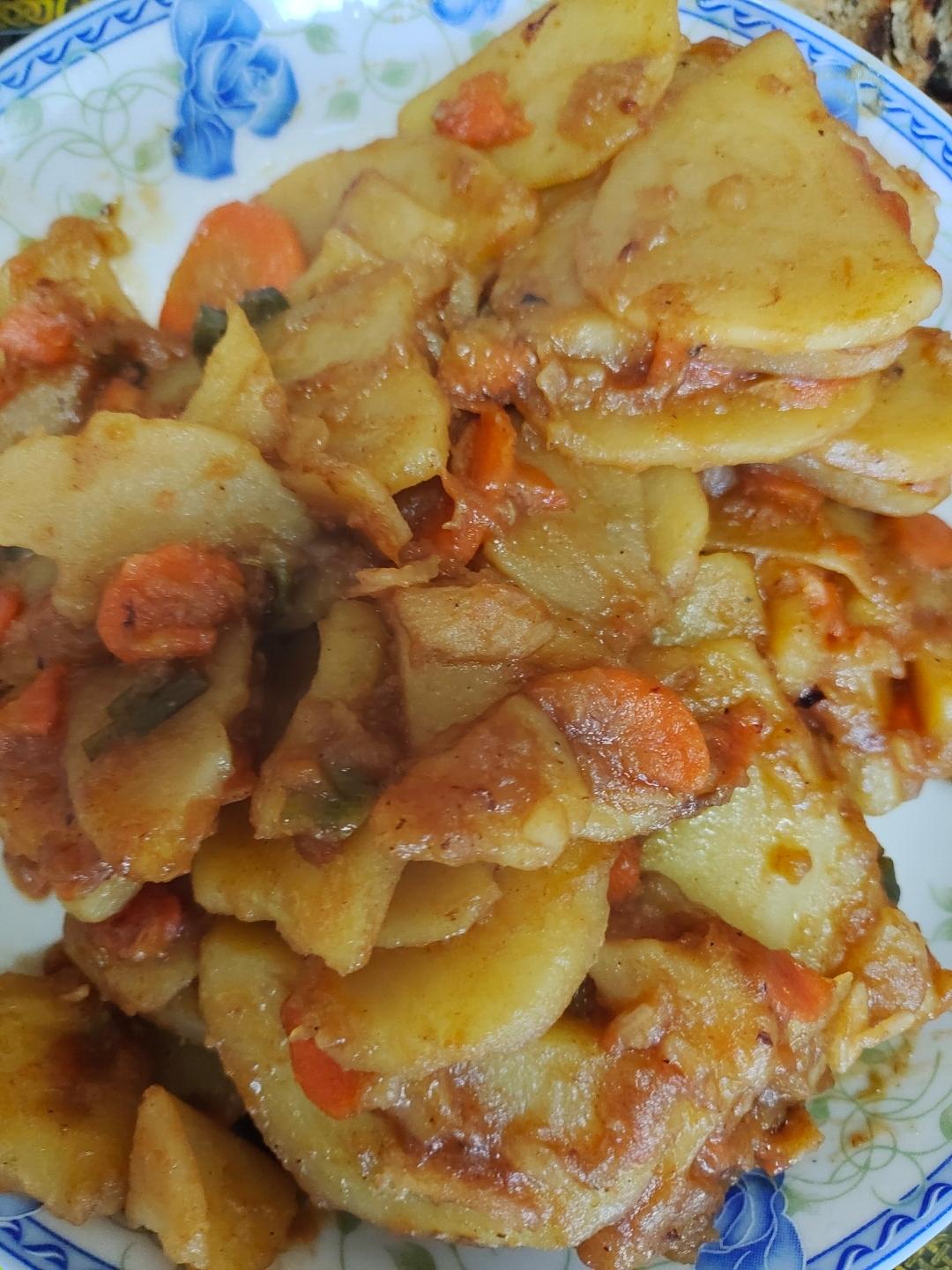 家常炒土豆片