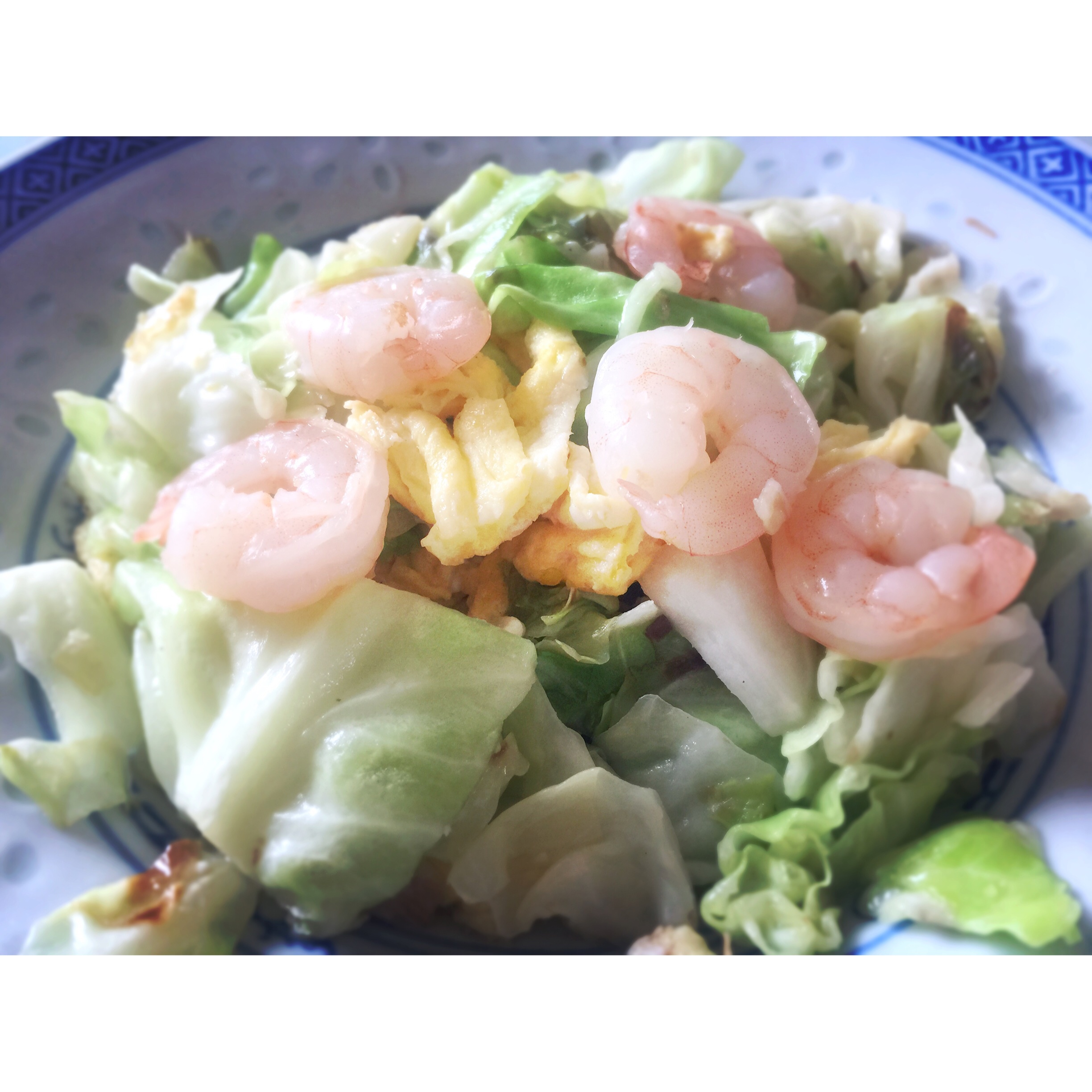 虾仁卷心菜