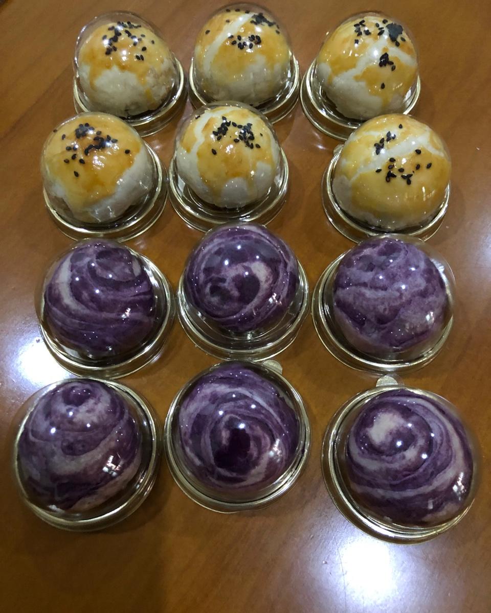 紫薯蛋黄酥（不用出膜也超级酥）