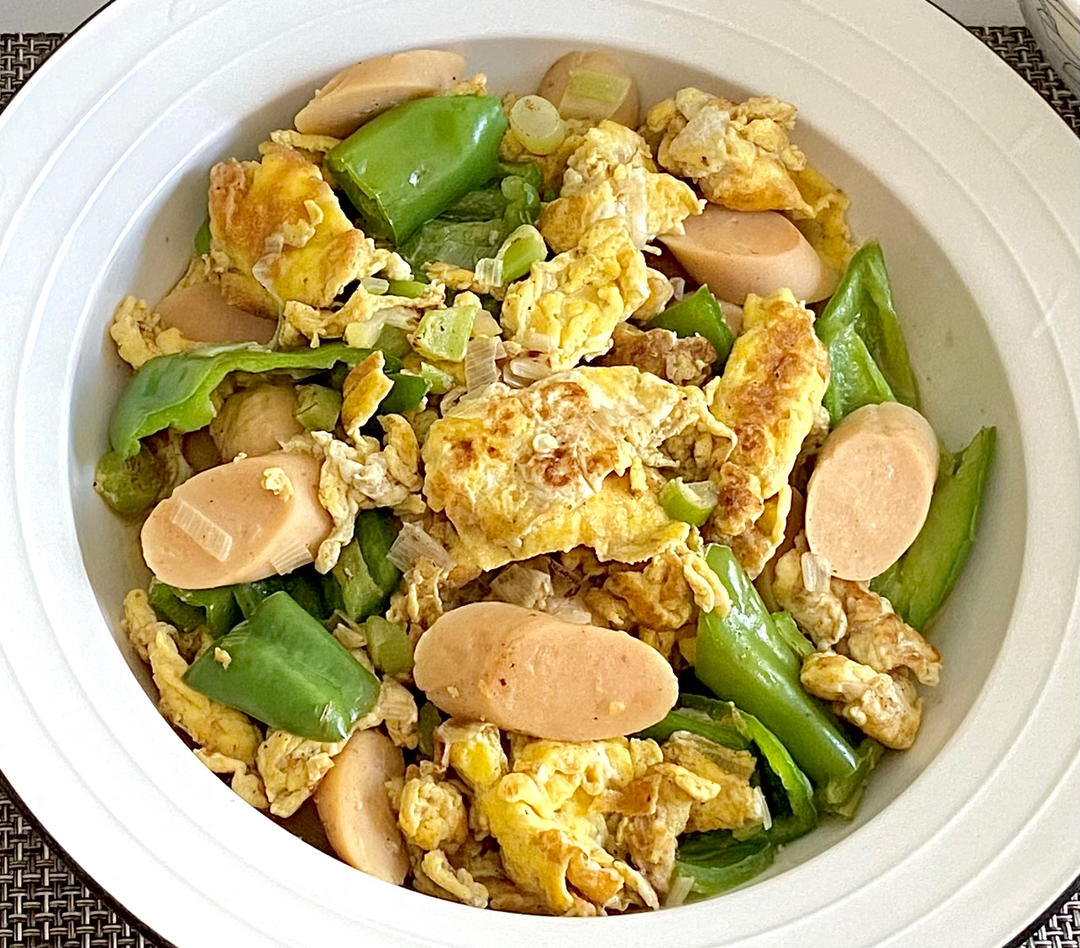 零失败🔥巨好吃又下饭的青椒火腿肠炒鸡蛋🔥