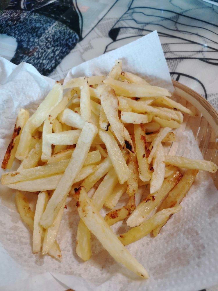 空气炸锅薯条&不用速冻版&超快手 现做现吃