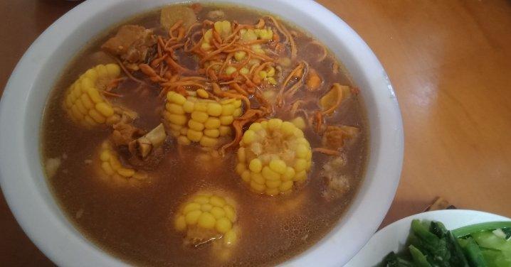 虫草花干贝玉米汤