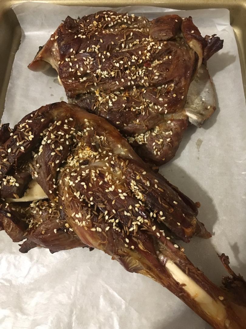 生烤羊腿家庭烤箱版