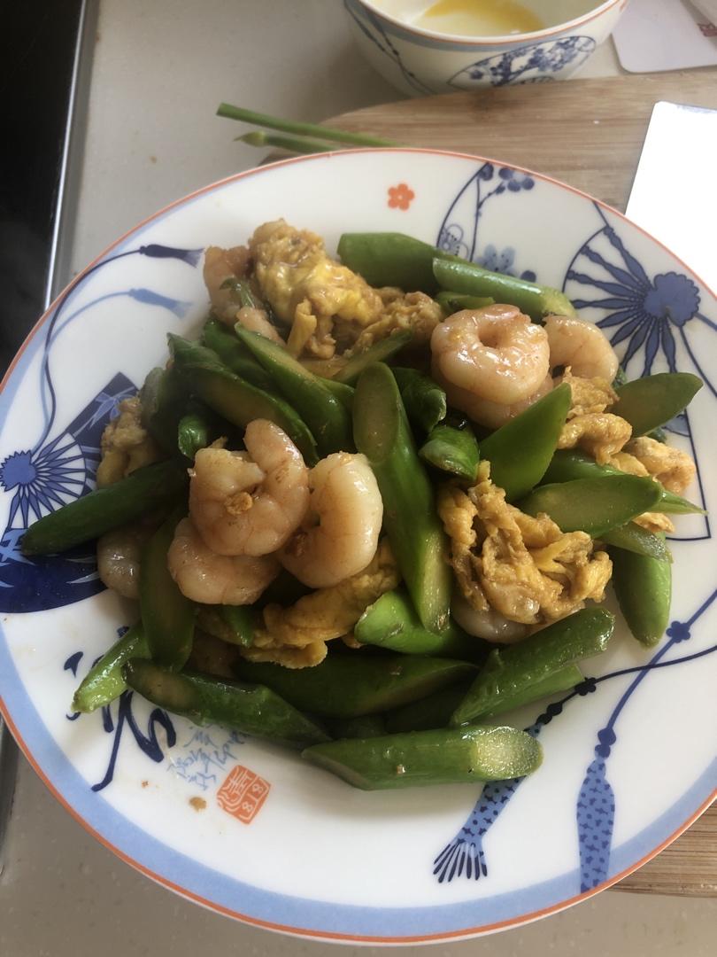 芦笋炒虾仁