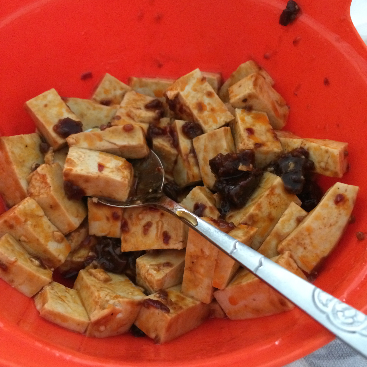 微波炉麻辣豆腐