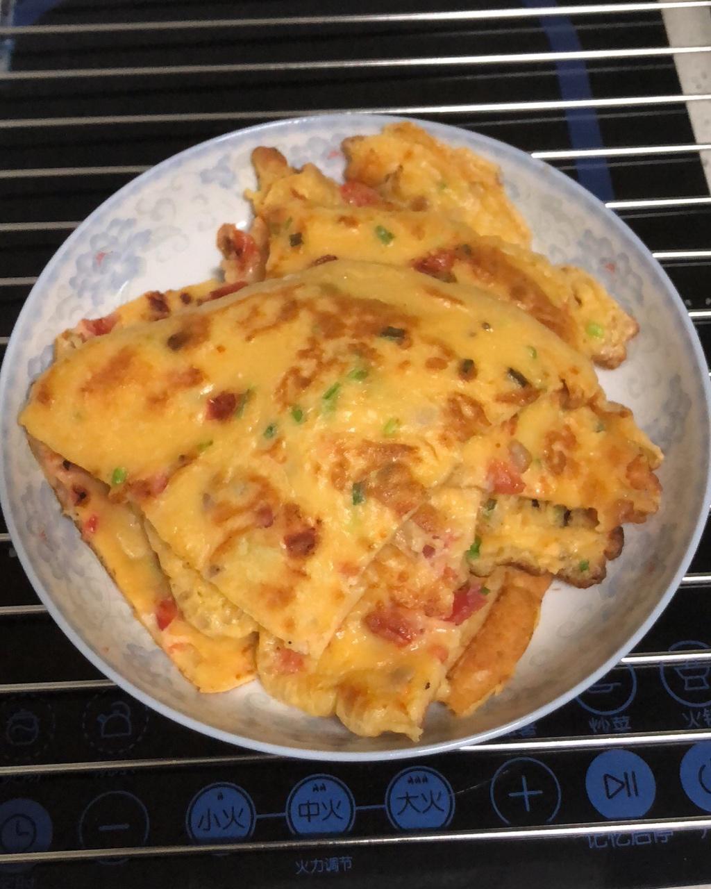 松软香嫩的西红柿鸡蛋饼