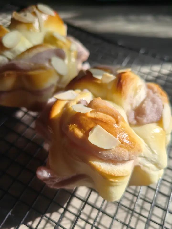 奶香芋泥星星包