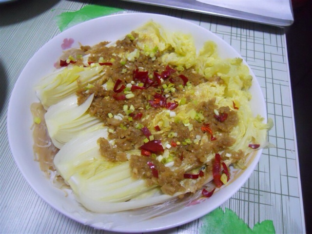 蒜蓉粉丝蒸娃娃菜