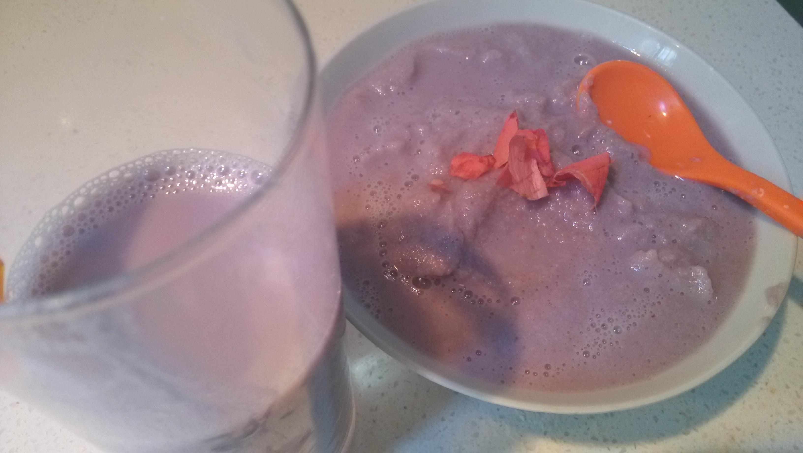 低卡紫薯豆浆/豆渣新吃法的做法 步骤5