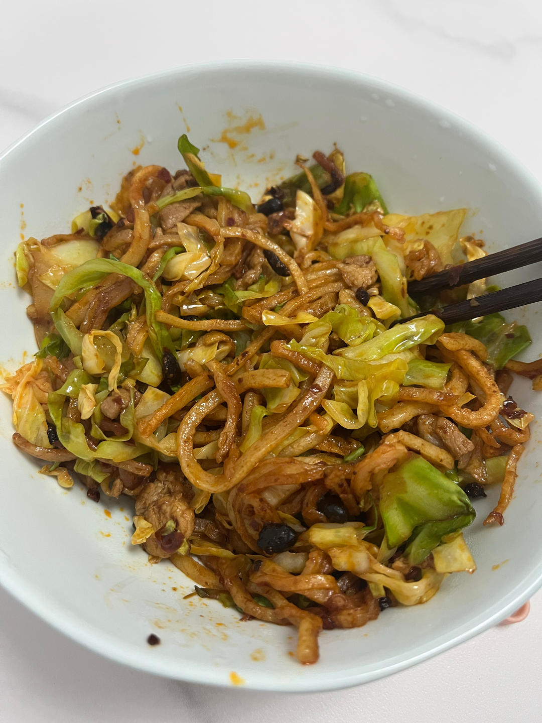 老干妈炒饼丝