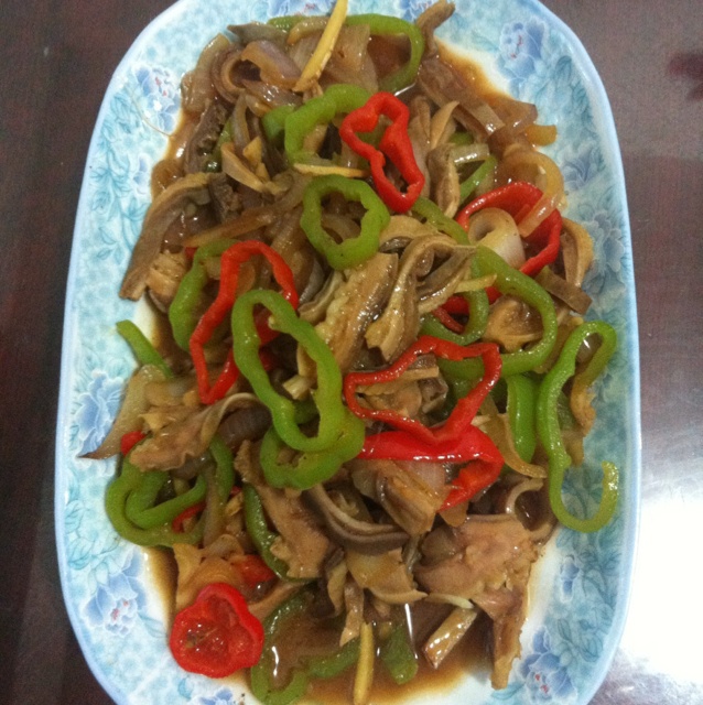 辣椒炒肚丝