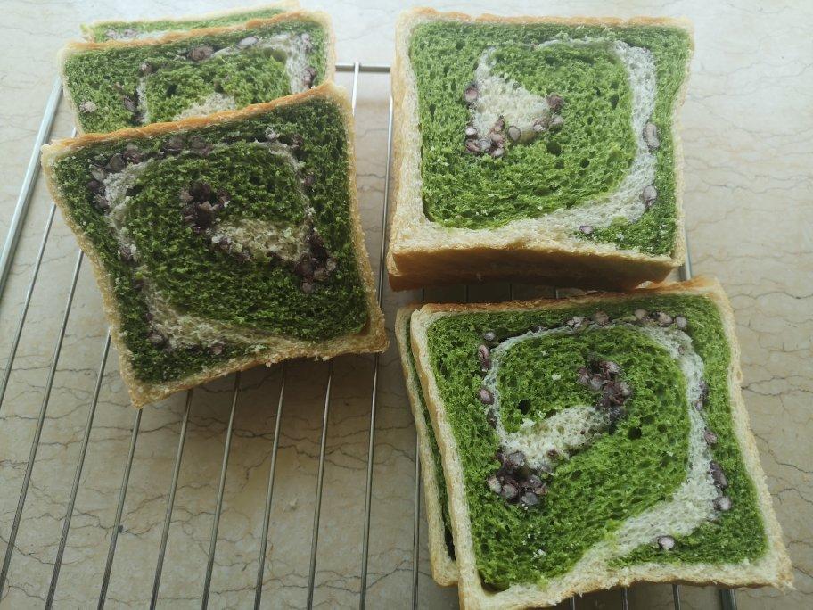 双色吐司-抹茶红豆/紫薯红豆