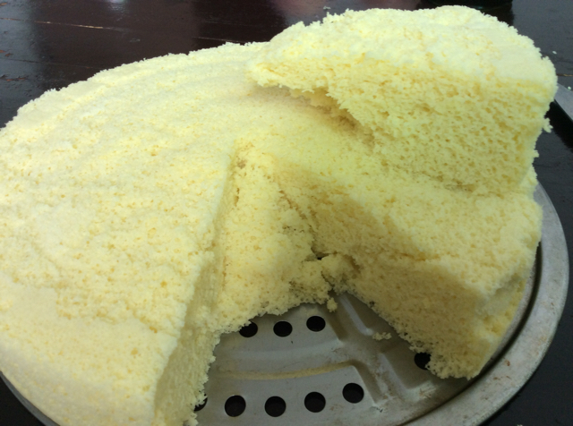 海苔肉松蒸蛋糕