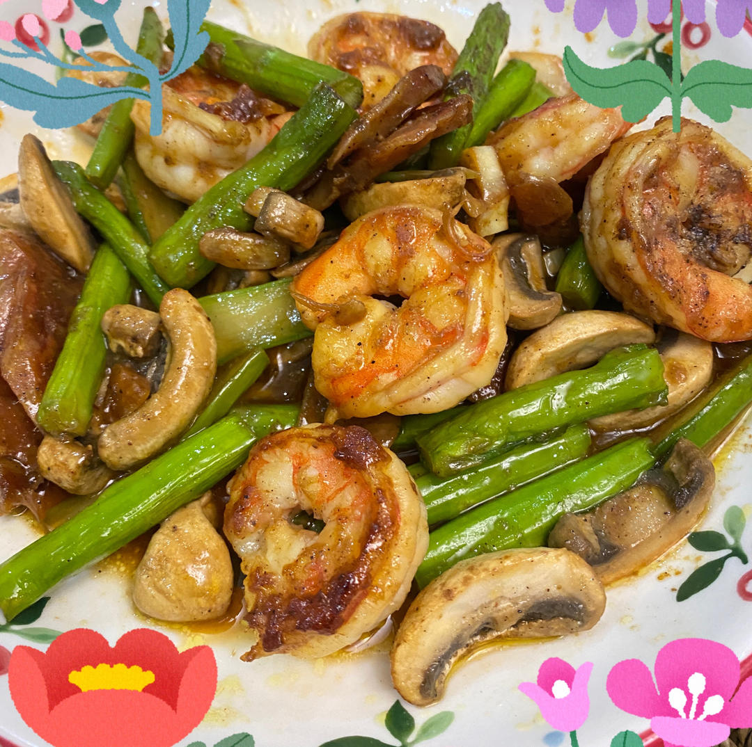 芦笋炒虾仁