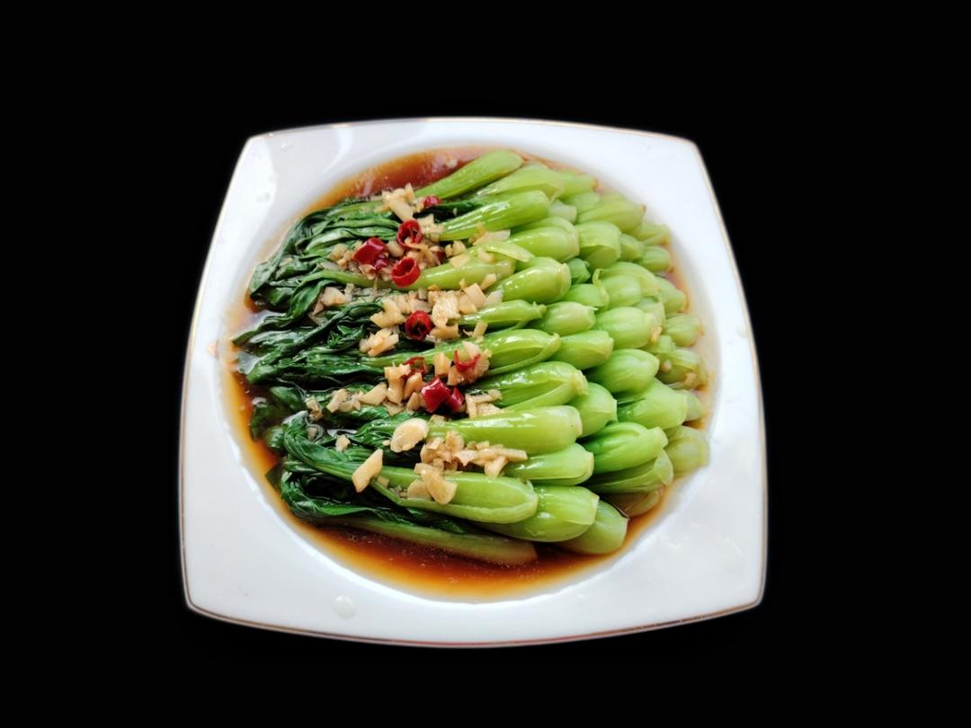 白灼油菜—年夜饭最受欢迎的素菜
