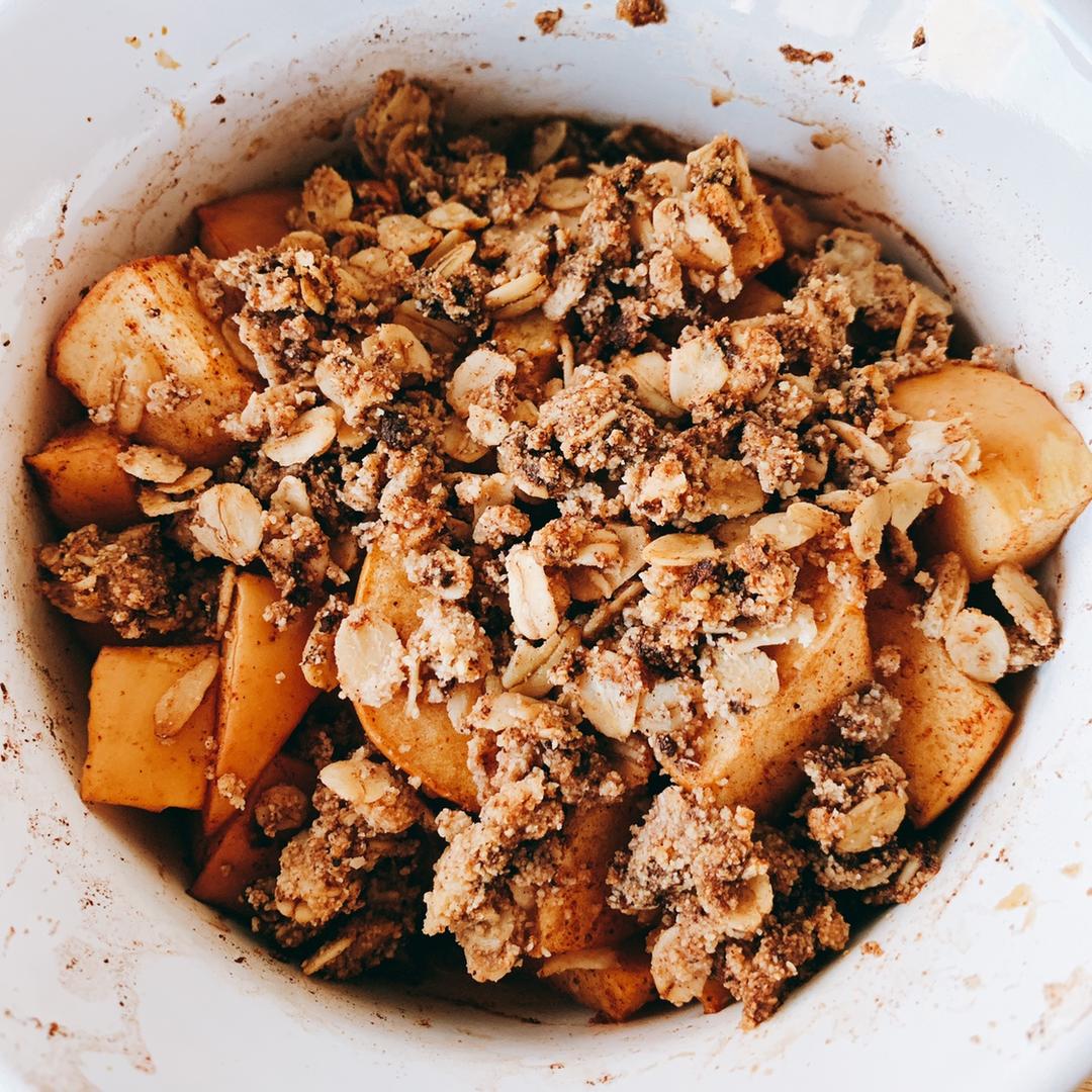 【超模食谱】健康甜点-烤苹果脆 Apple Crisp
